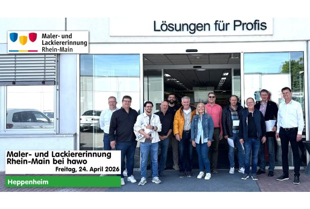 Handwerkertreff am 20.03.2026 in Kaiserslautern - Banner - Teilnehmerbilder vor Hausfassade