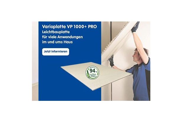 Wohnraum mit KlimaTec-Platten, -tapete und -kleber - Abbildung Bad und Schlafzimmer