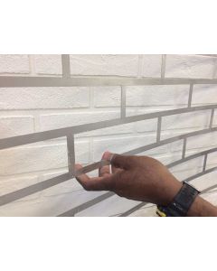 Edelstahl-Schablone Mauer / Ziegel