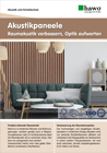 Vorschau des Titelbildes vom Flyer Akustikpaneele
