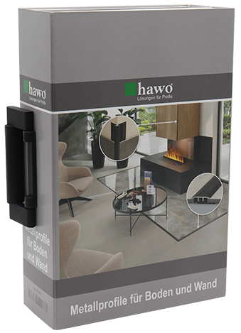 Musterkoffer Metallprofile f&uuml;r Boden und Wand