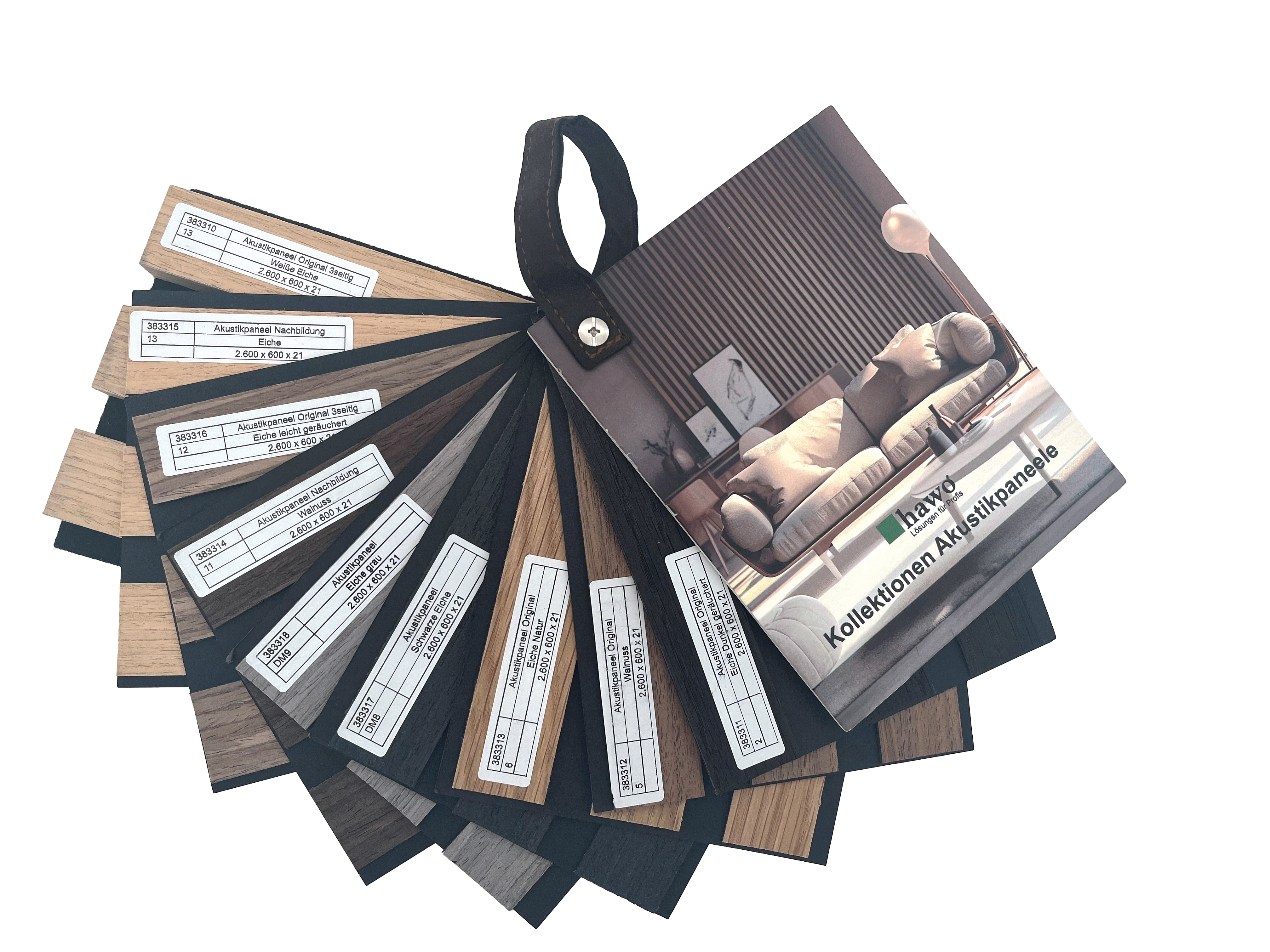 Farb-Musterfächer von Akustikpaneele