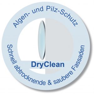 Button DryClean: Algen- und Pilz-Schutz, Schnell abtrocknende & saubere Fassaden