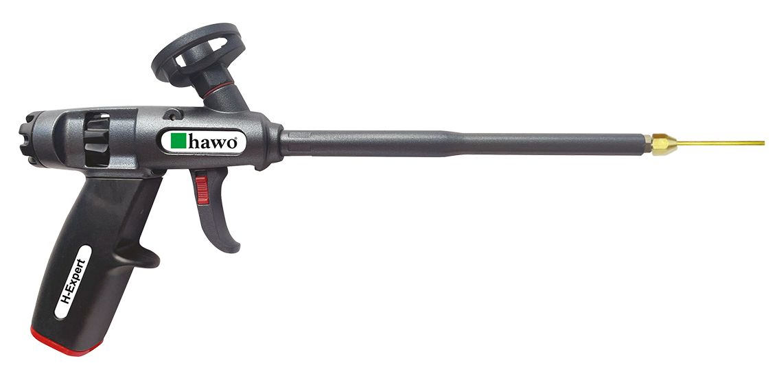 Montagepistole H-Expert mit aufgeschraubter 5 cm Messingspitze