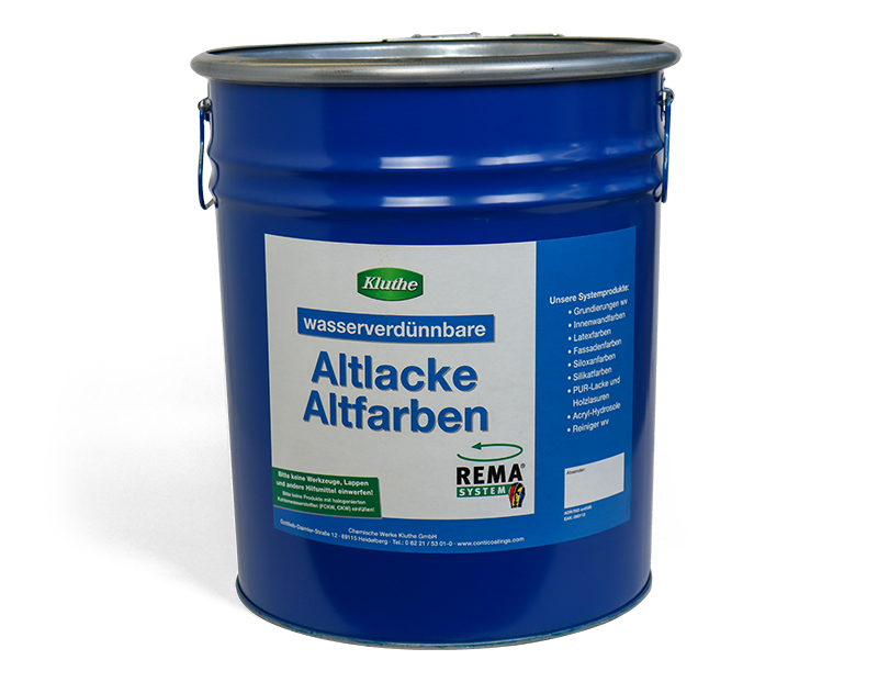 blaues Fass - Entsorgung und Recycling von wasserverd&uuml;nnbaren Altlacken und -farben