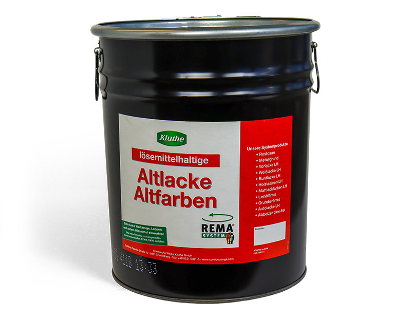 schwarzes Fass - Entsorgung und Recycling von l&ouml;semittelhaltigen Altlacken und -farben