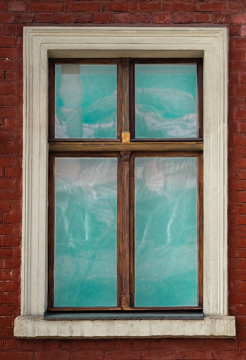 Fenster alt und verwittert