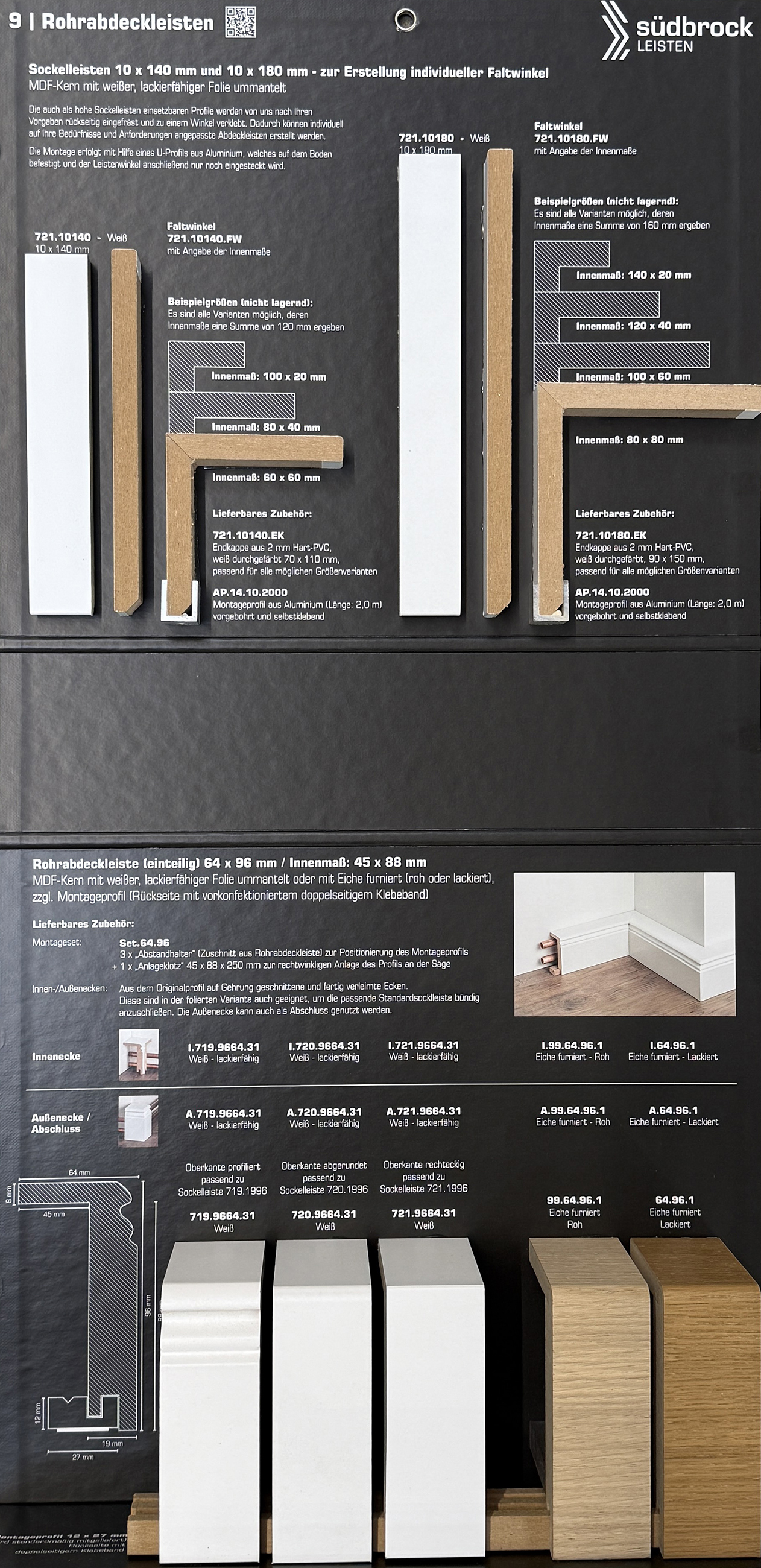 Südbrock Metallic-, Fliesenabdeck-, Einklebe-Leisten-Übersicht 2