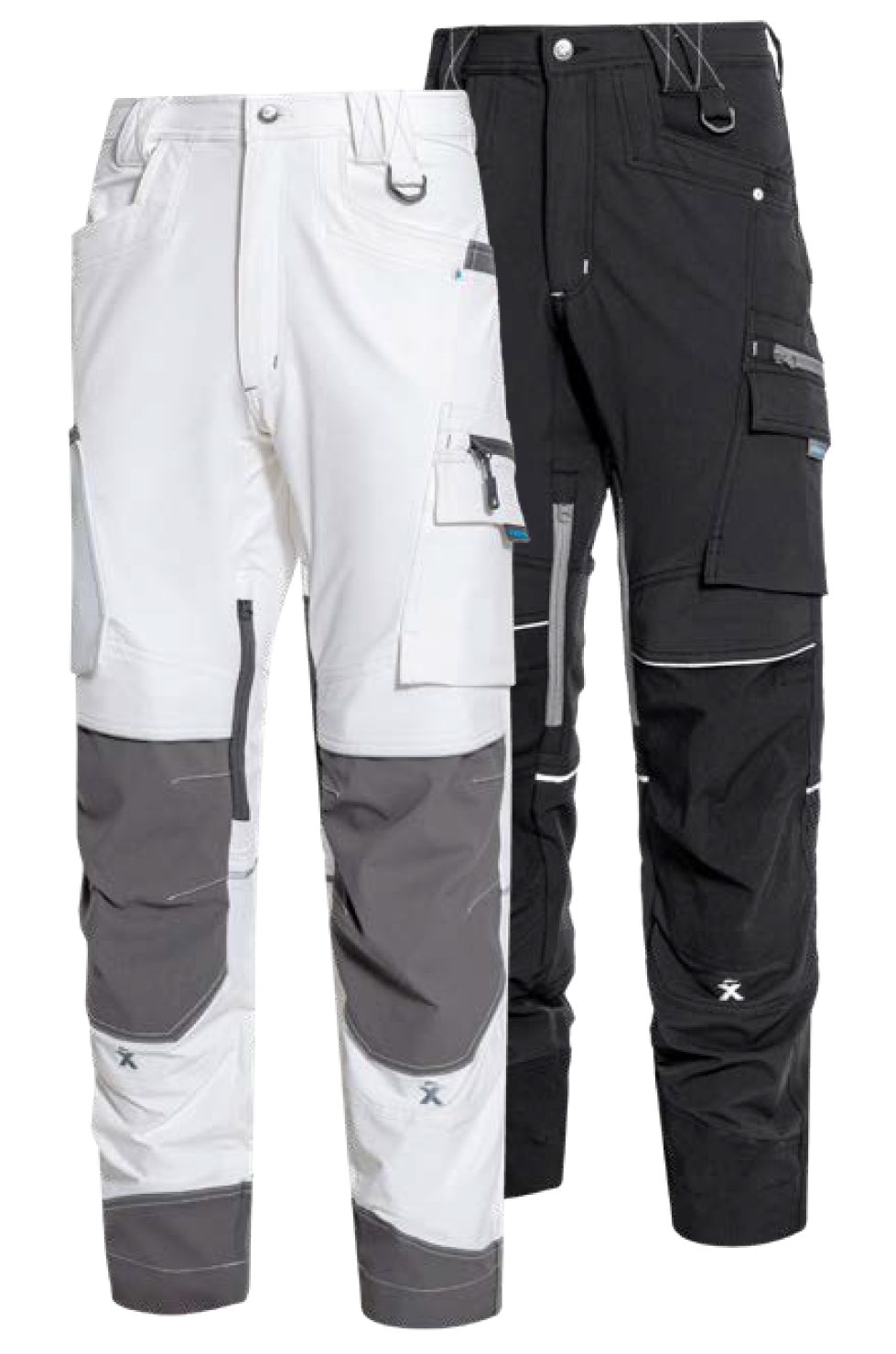 Super Stretch Bundhosen wei&szlig; und schwarz