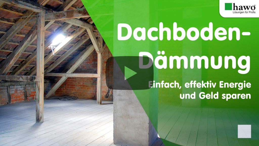 Titelbild des YouTube-Videos: Dachboden-D&auml;mmung - Einfach, effektiv Energie und Geld sparen