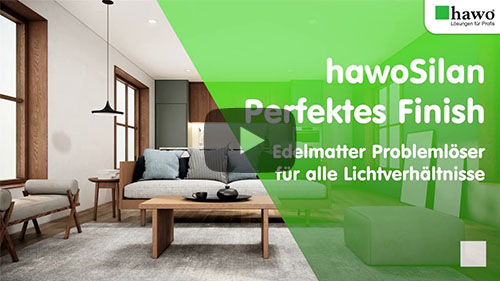 Titelbild zum YouTube-Video "hawoSilan - Perfektes Finish - Edelmatter Problemlöser für alle Lichtverhältnisse"