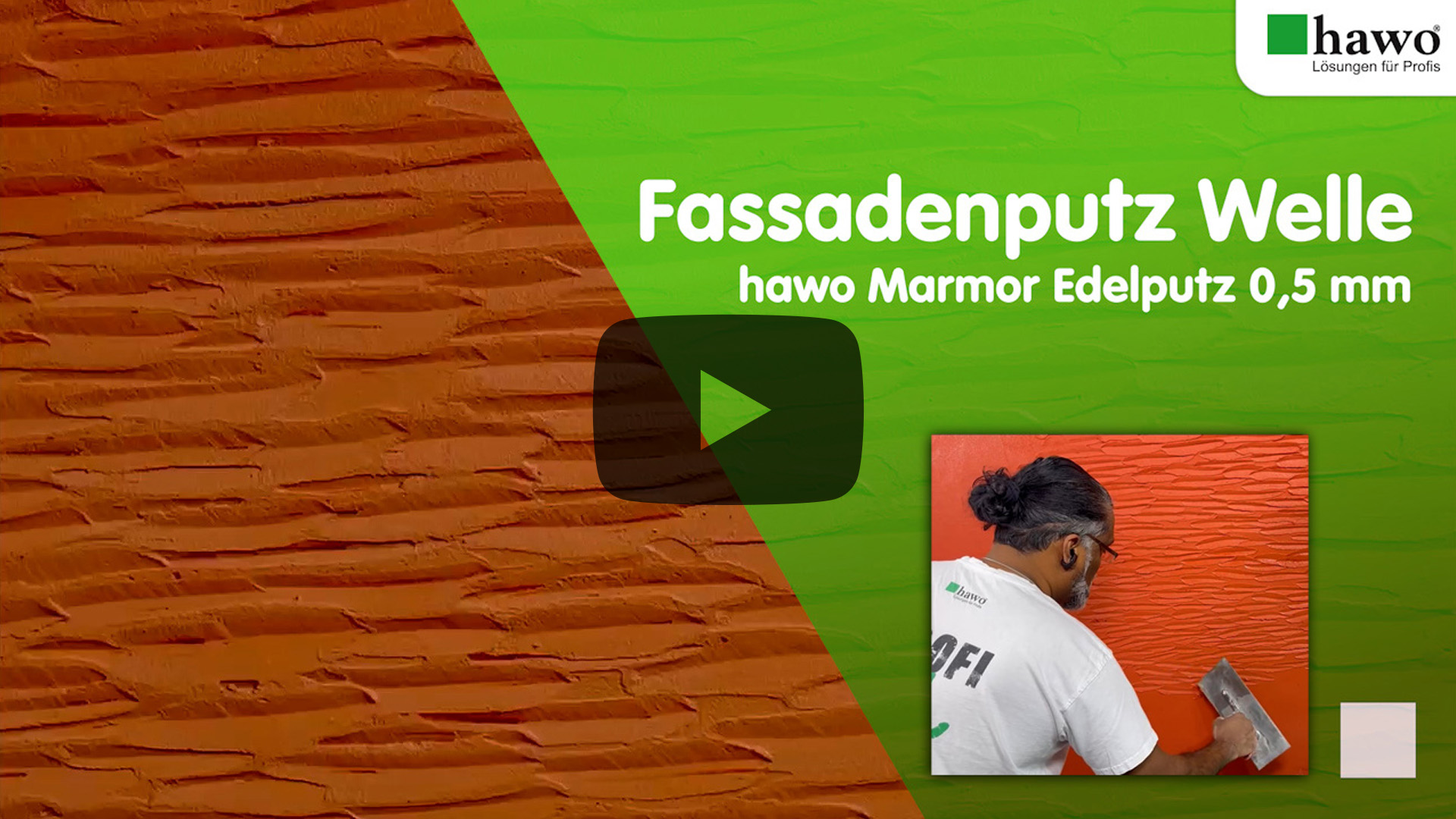 Dilip Silva mit CreativFassadenputz Welle verarbeiten