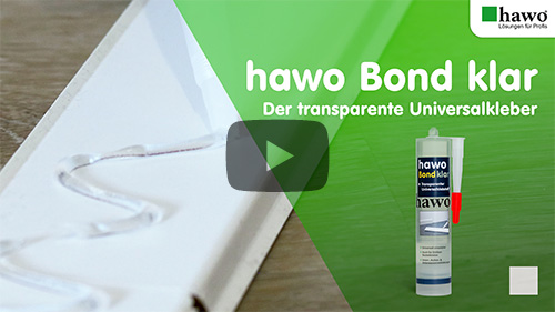 Titelbild des YouTube-Videos: hawo Bond klar - der transparente Universalkleber